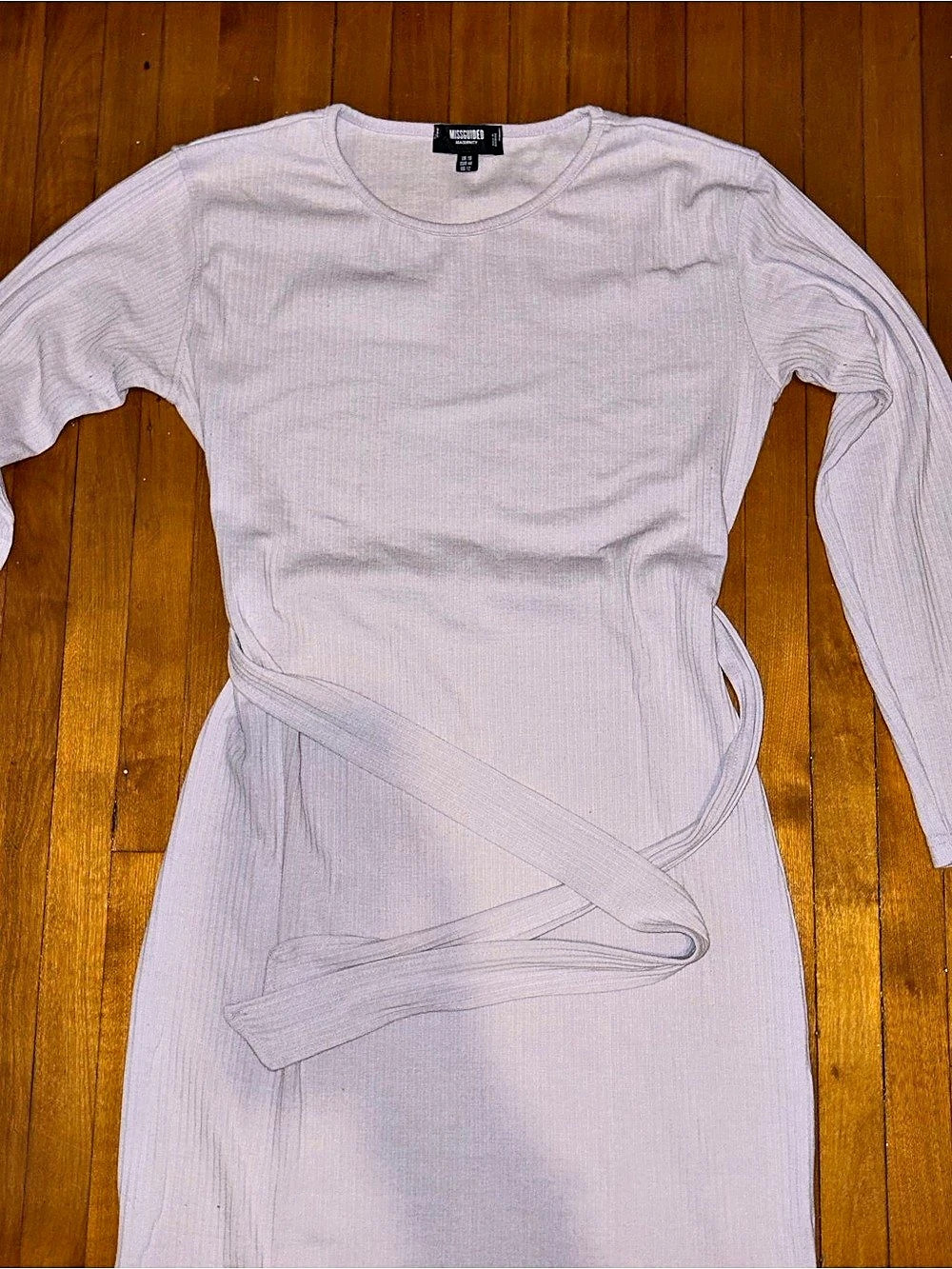 Misguided Maternity Wrap Midi Dress in lavender Like New